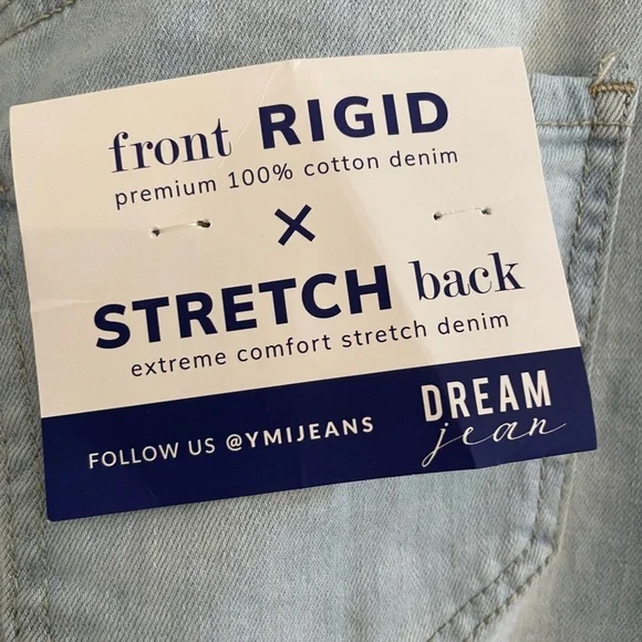 NWT YMI dream denim mini skirt. Light wash color. - Picture 2 of 11